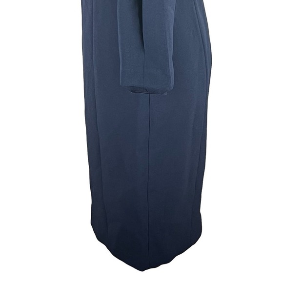 ELIZA J PLEATED 3/4 SLEEVE SHEATH DRESS IN NAVY NWT WOMEN'S‎ SIZE 2 - Picture 7 of 16
